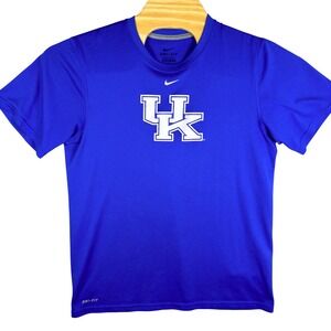 Nike Dri-Fit Kentuck T-Shirt Mens M Blue UK Short Sleeve Graphic Performance
